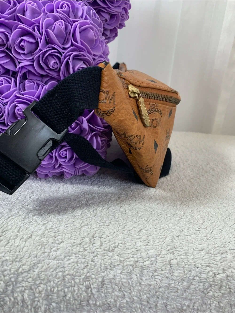 GUC MCM Vintage Cognac Visetos Fanny Pack
